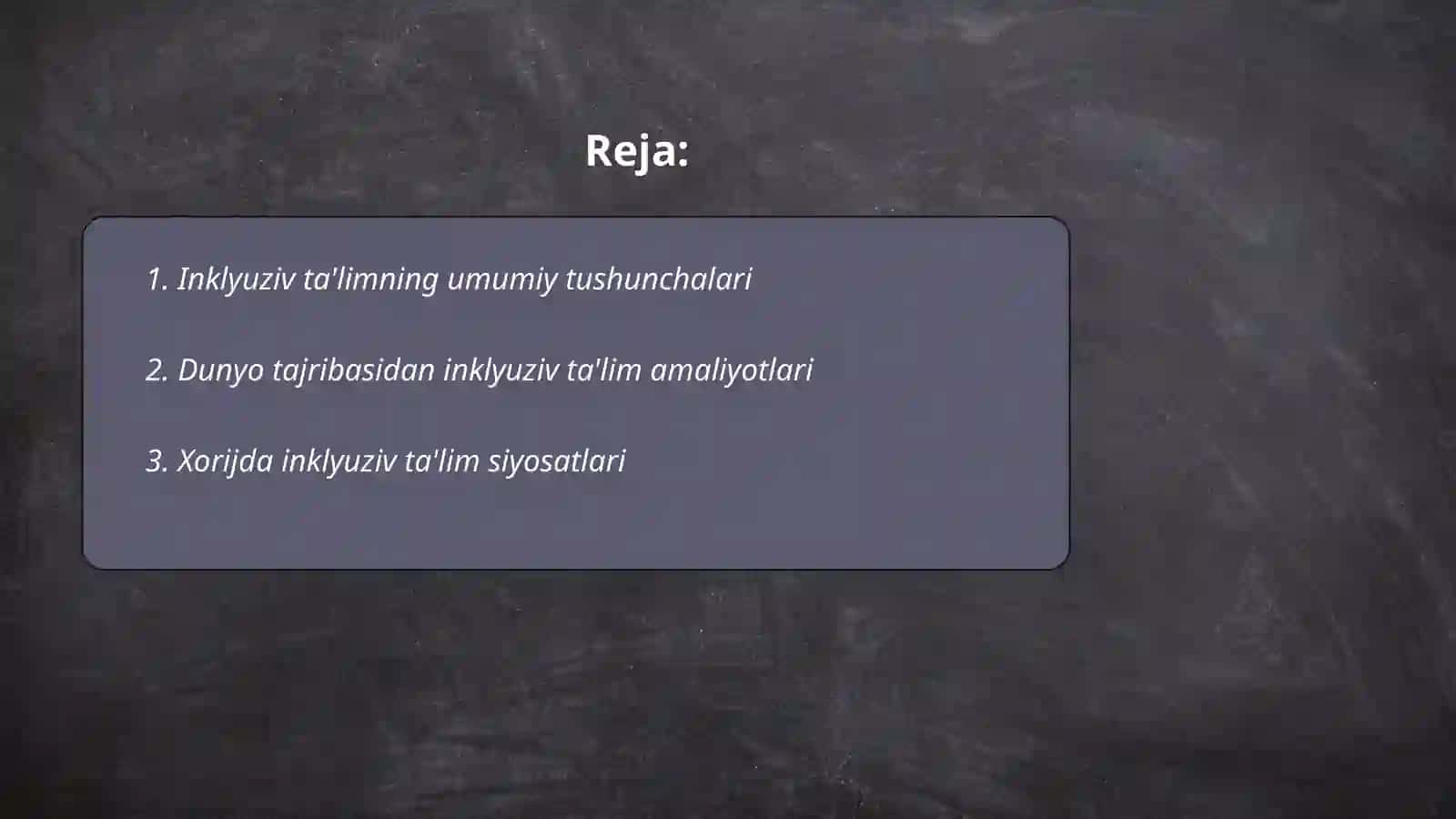 xorijiy mamlakatlarda inklyuziv ta'lim strategiyalari va amalga oshirish shart-sharoitlari 2