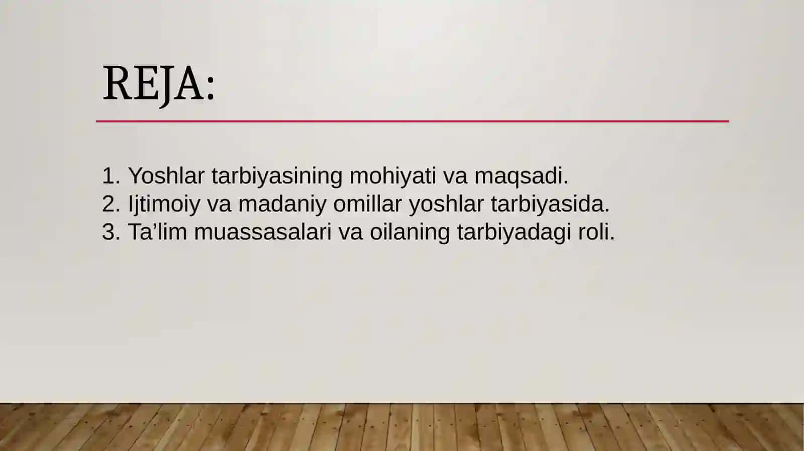 YOSHLAR TARBIYASI 2