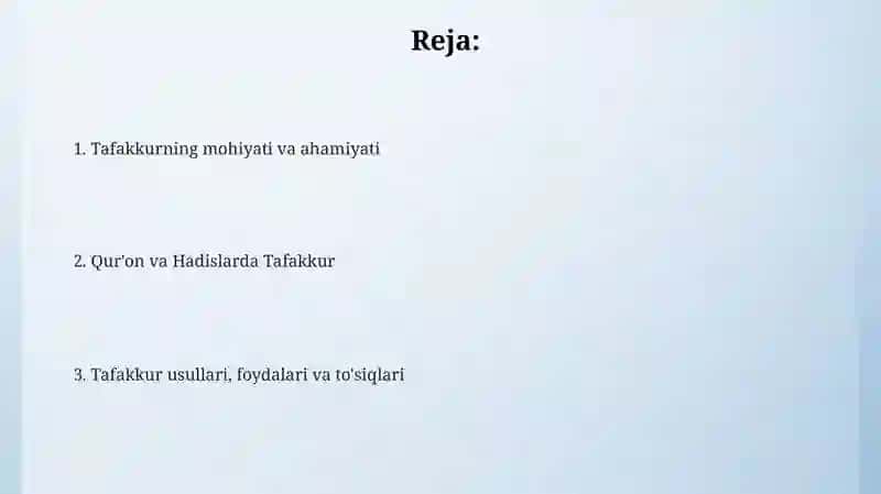 Tafakkur 2