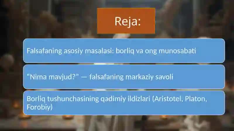 Borliq tushunchasi 2