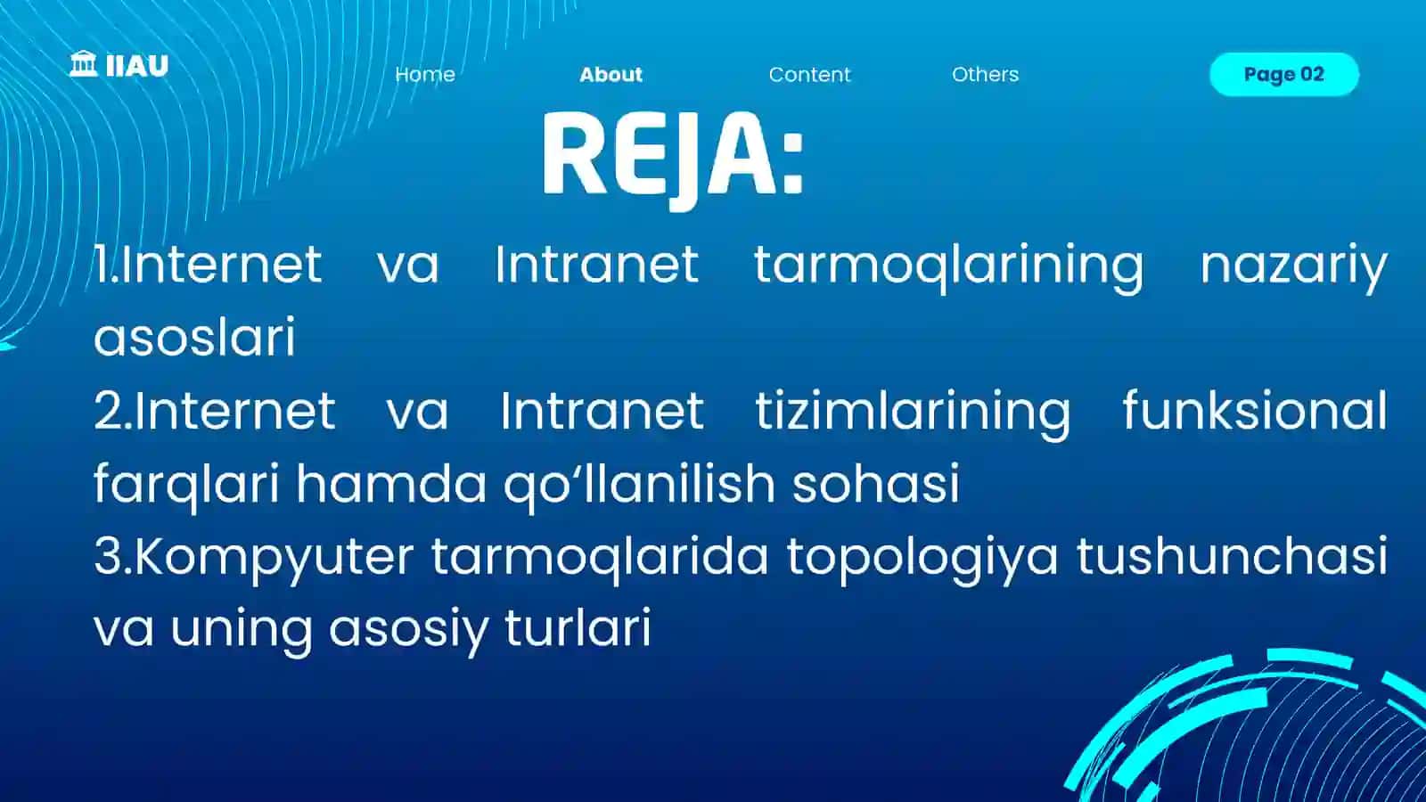 KOMPYUTER TARMOQLARI TOPOLOGIYASI 2