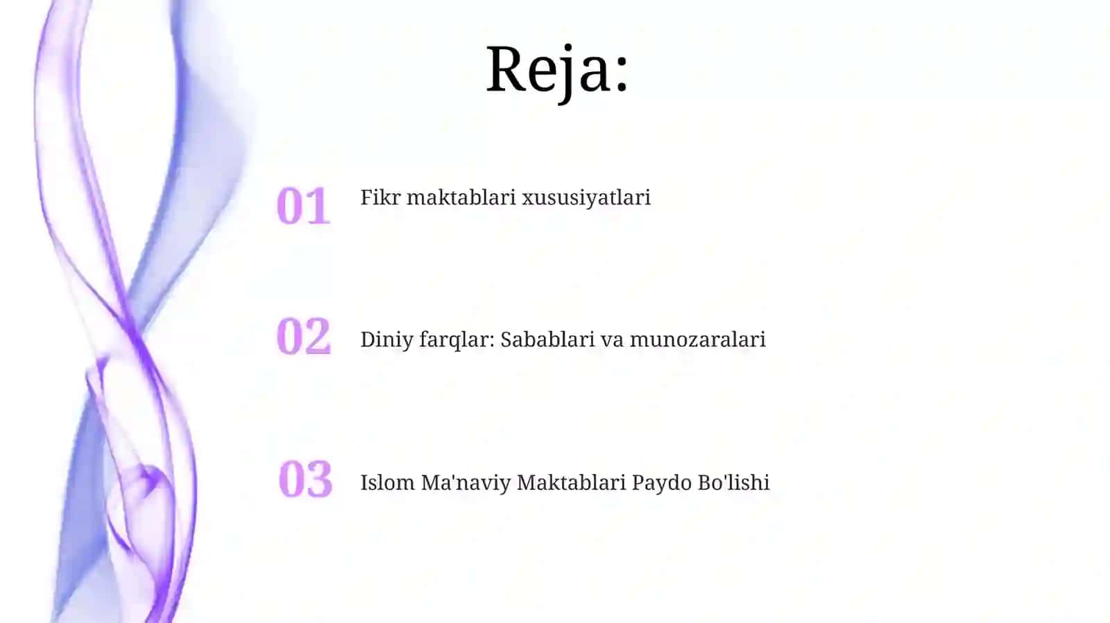 Islom Ma'naviy Maktablari Paydo Bo'lishi 2