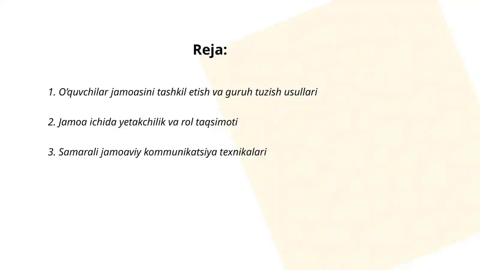 O’quvchilar jamoasi bilan ishlash 2