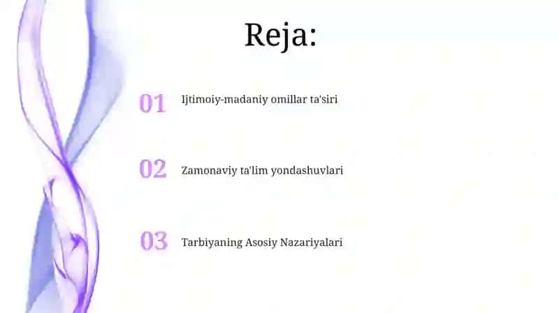 Tarbiya nazariyasi 2