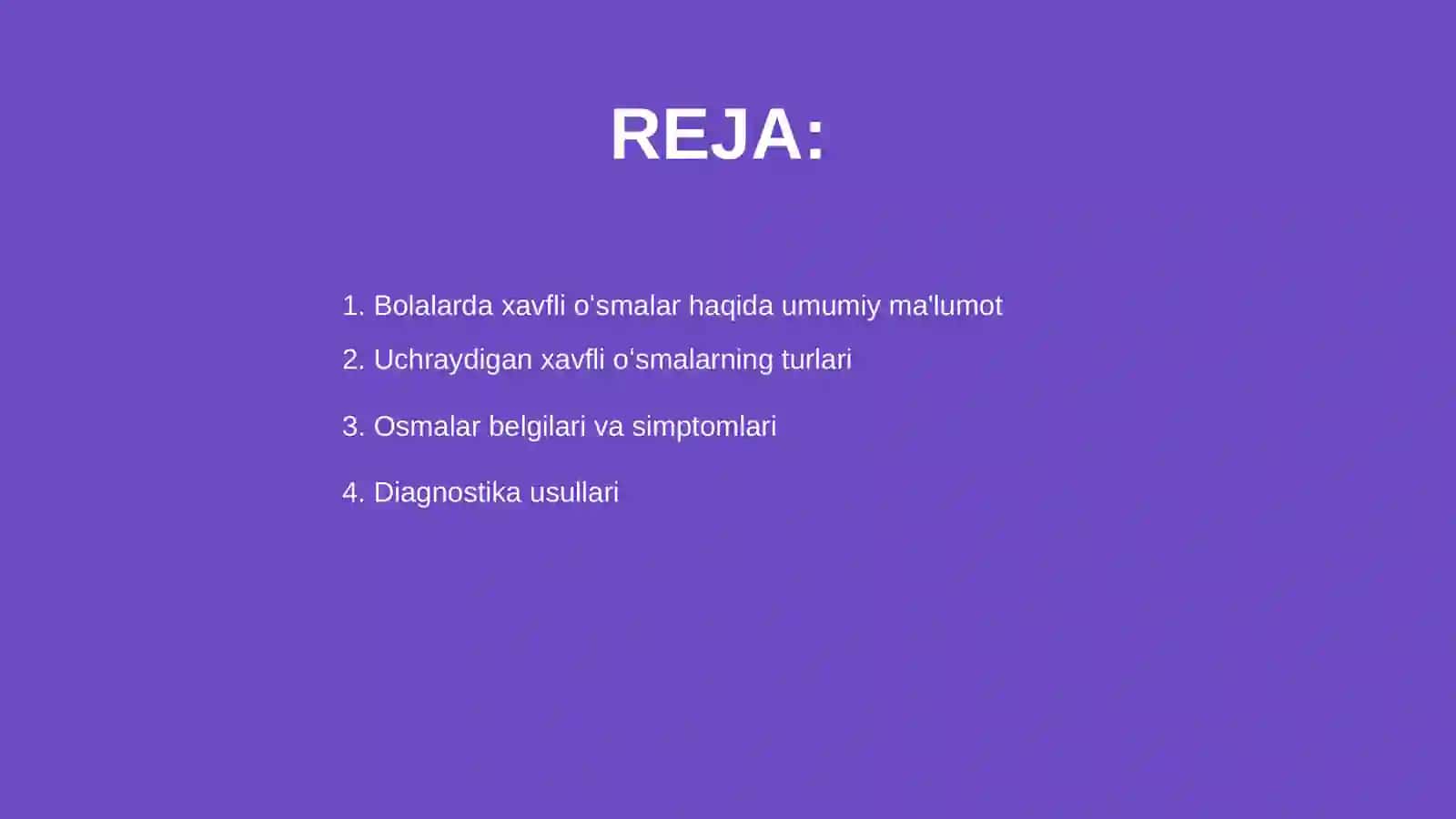 Bolalarda uchraydigan xavfli oʻsmalar 2