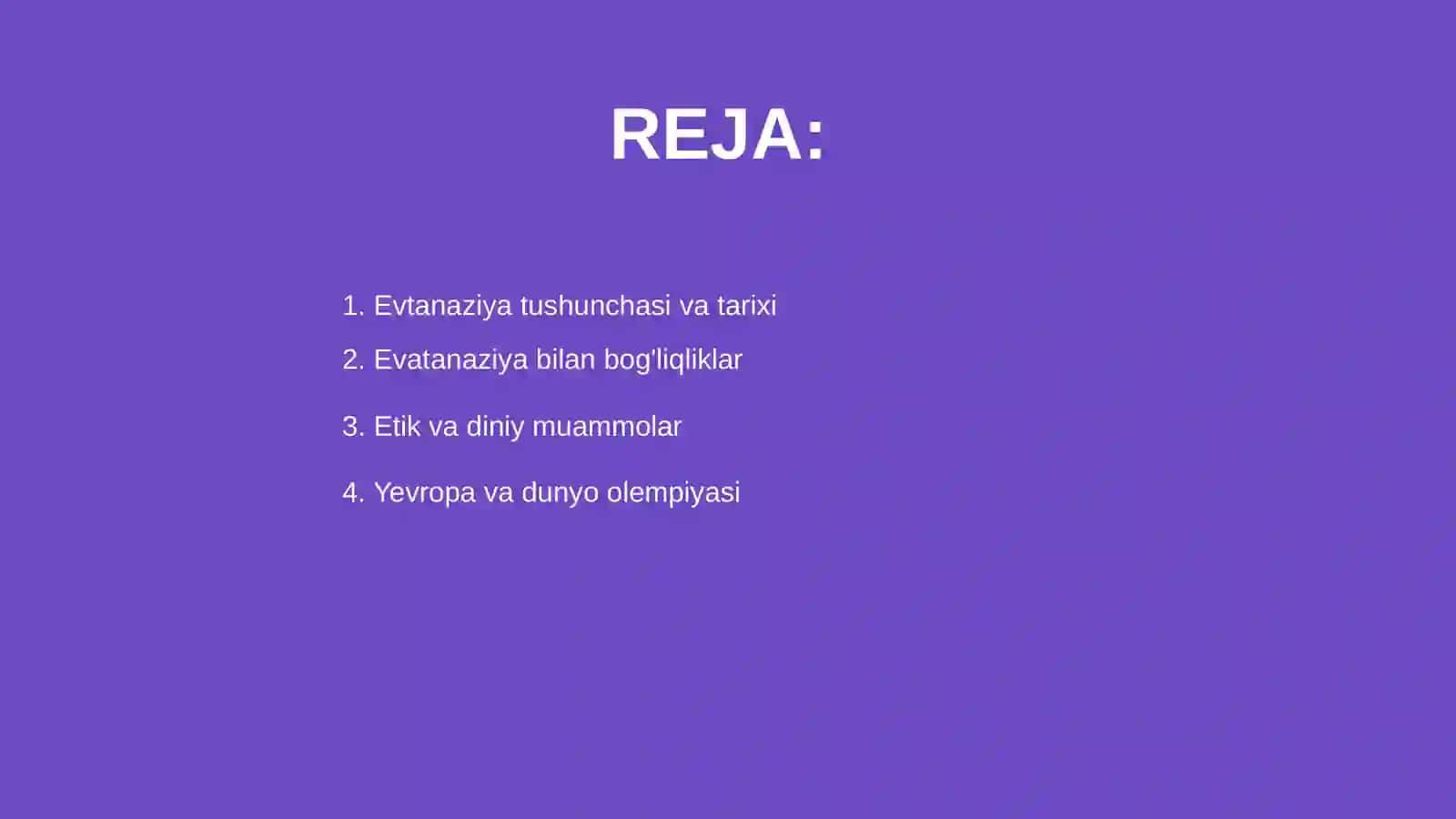 Evtanaziya muammolari 2
