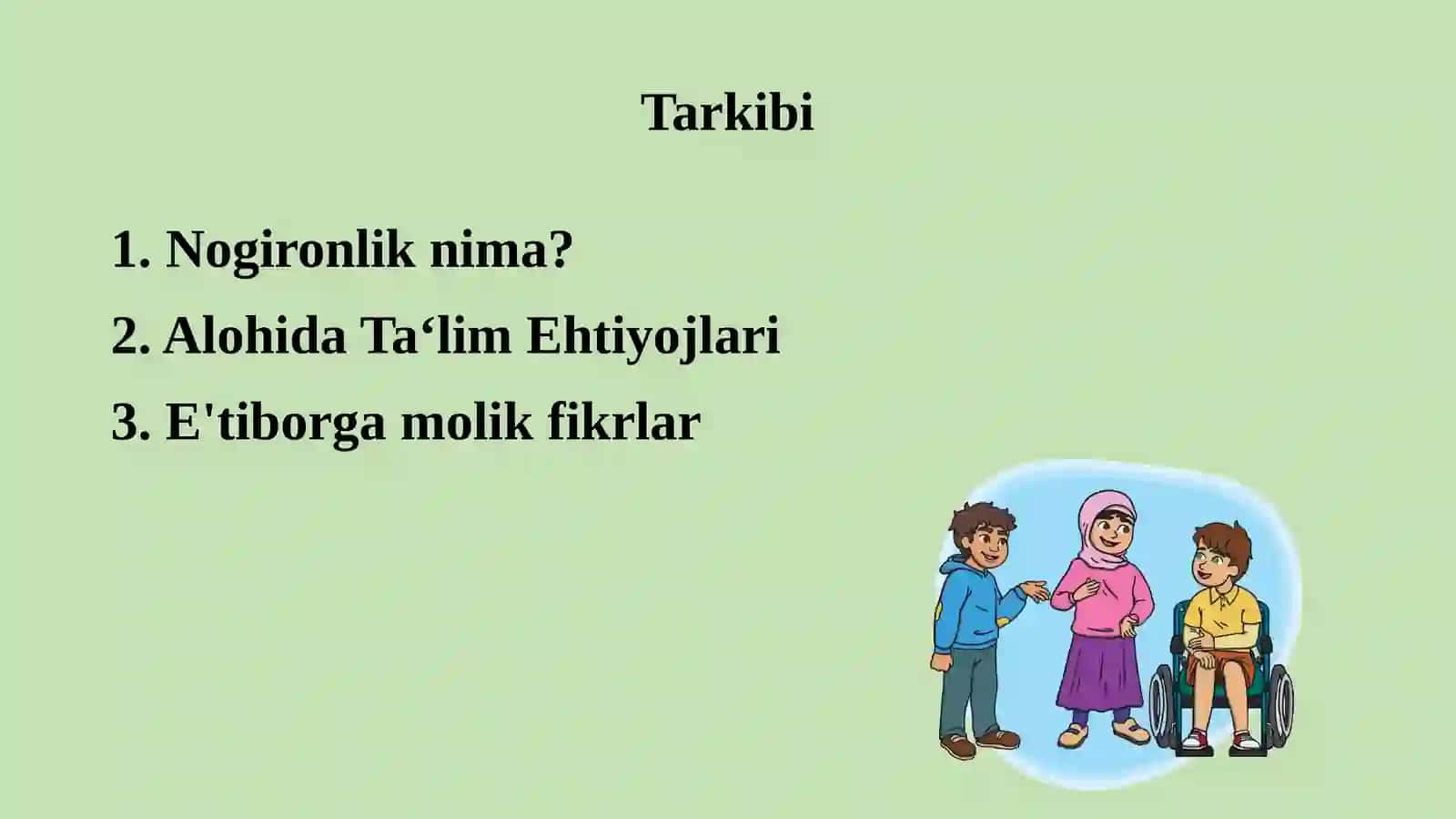 NOGIRONLIK NIMA? 2