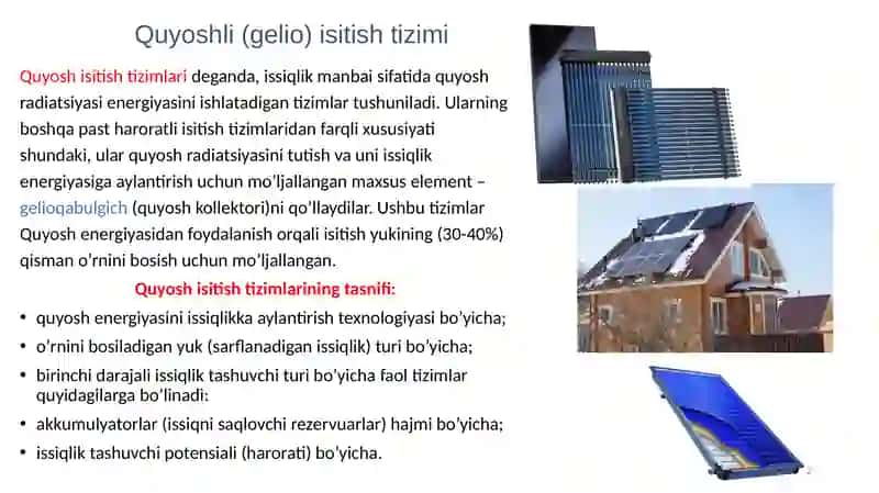 Quyoshli(gelio)isitishtizimi 2