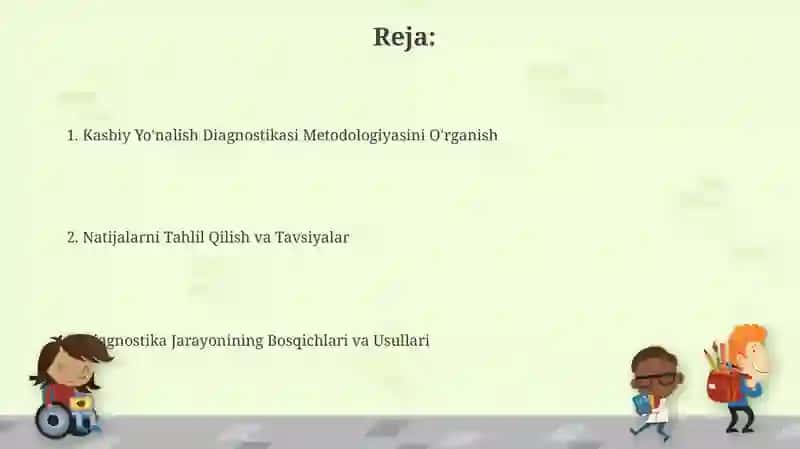 Kasbga yoʻnaltirish diagnostik metodikasini oʻtqazish 2