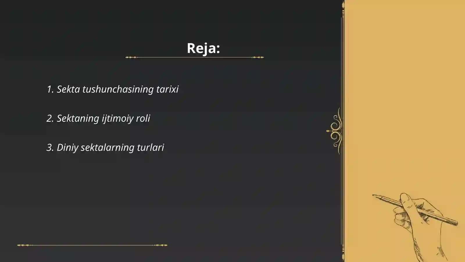 Sekta tushunchasining mohiyati va uning yo‘nalishlari 2
