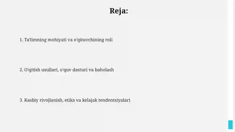 Pedagogika kasbining mohiyati 2