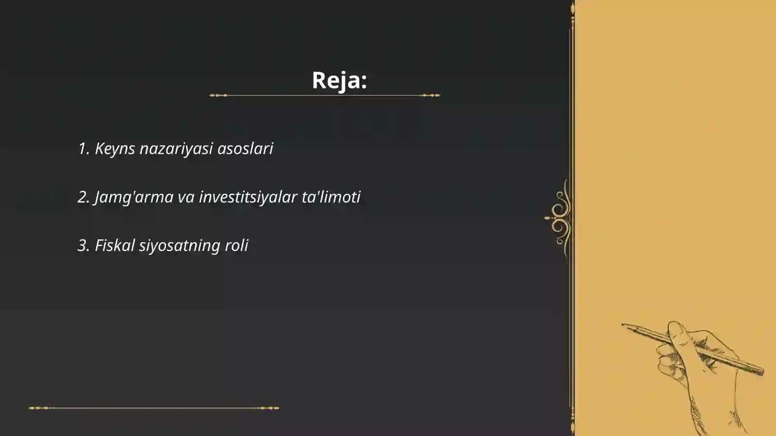 Jon Meynard keys ta'limoti va keyschilik 2