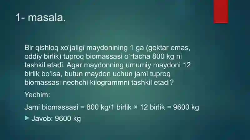 Biosferagaoid masala mashq tuzish va yechish metodikasi 2