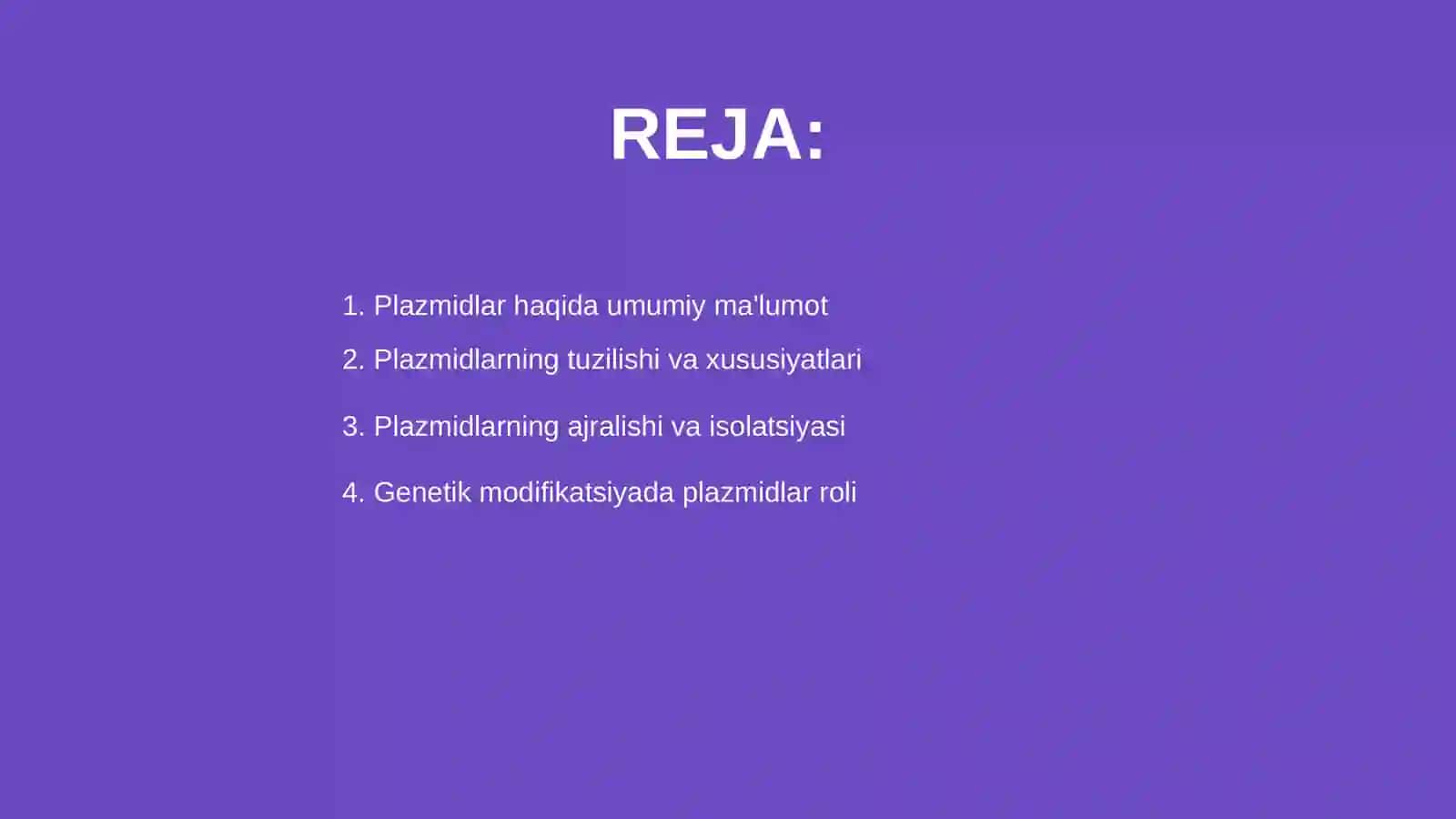 Plazmidalar va ularning qoʻllanilishi 2