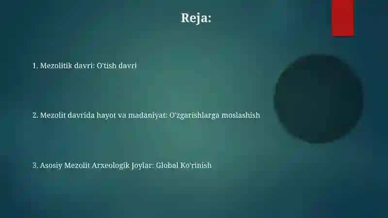 Mezolit davri arxeologik yodgorliklari 2