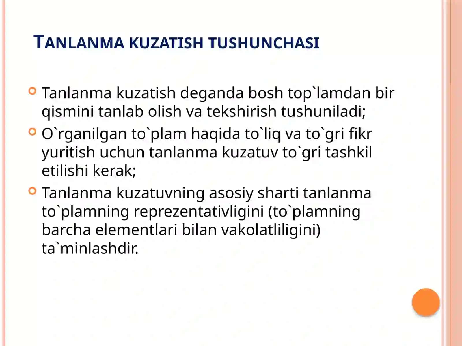 Tanlanma kuzatish 2