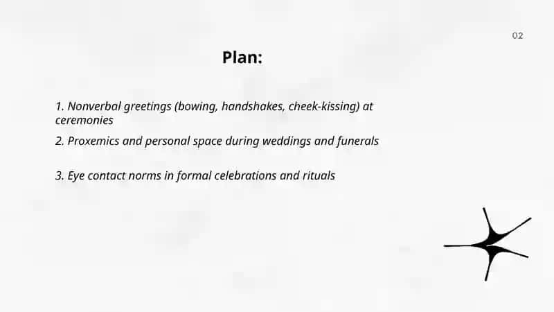 Extra linguistics issues in Cross cultural communication: special occasions 2