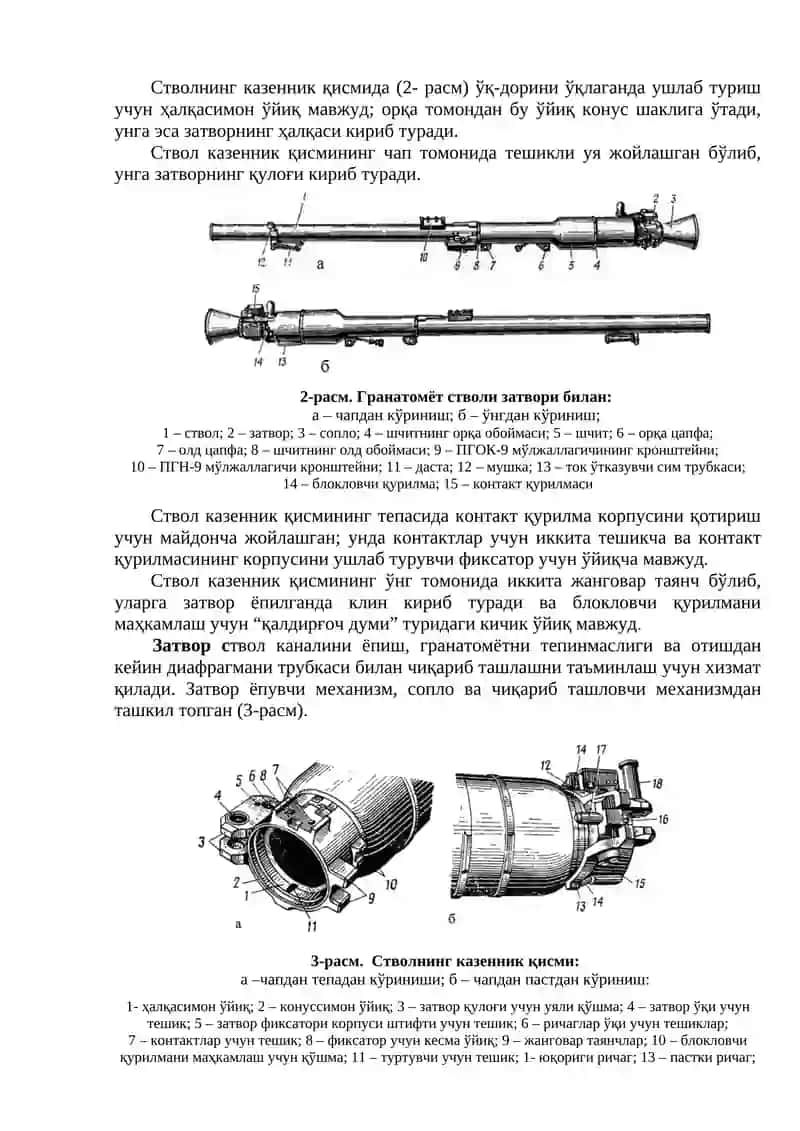 73 мм ли танкка қарши СПГ-9 гранатомёти 2