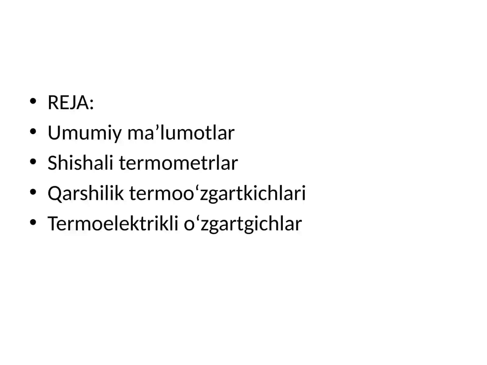 MARUZA Zamona viy haroratni o‘lchash qurilmalari va ularning turlari 2