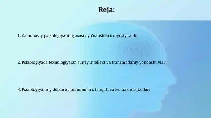 Zamonaviy psixologiya 2