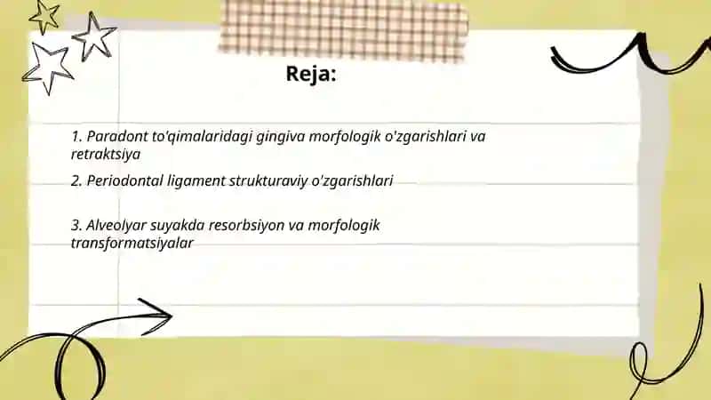 Paradont to’qimalardagi morfologik uzgarishlar 2