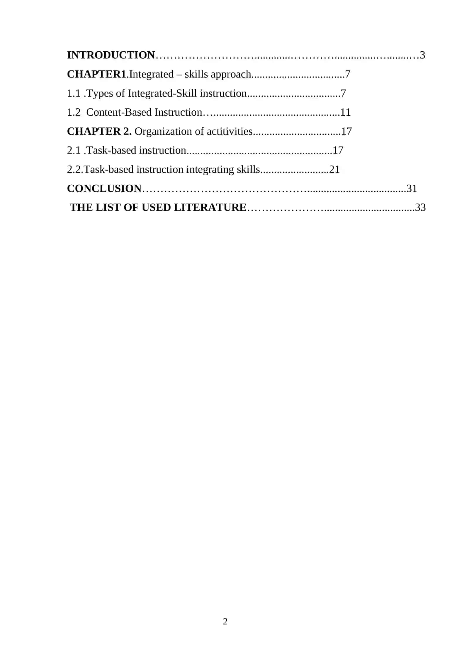 Types of integrated skills in teaching foreign languages 2