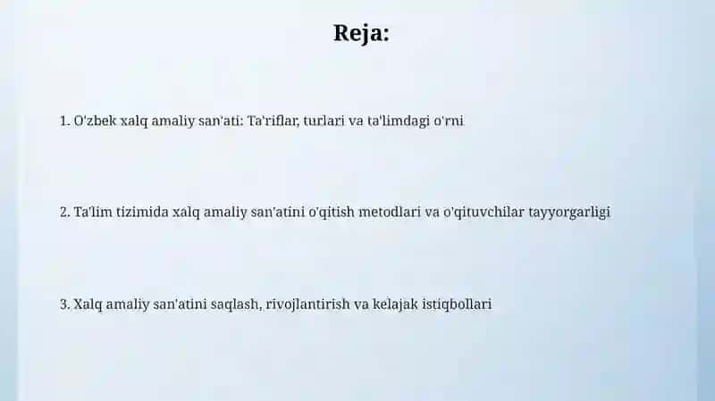 Tarbiyada o'zbek xalq ijodi 2