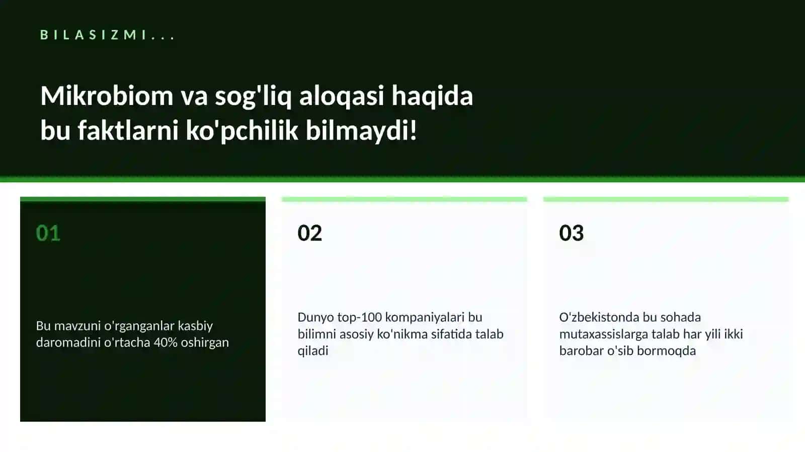 BIOTEXNOLOGIYA VA GENOMIKA 2
