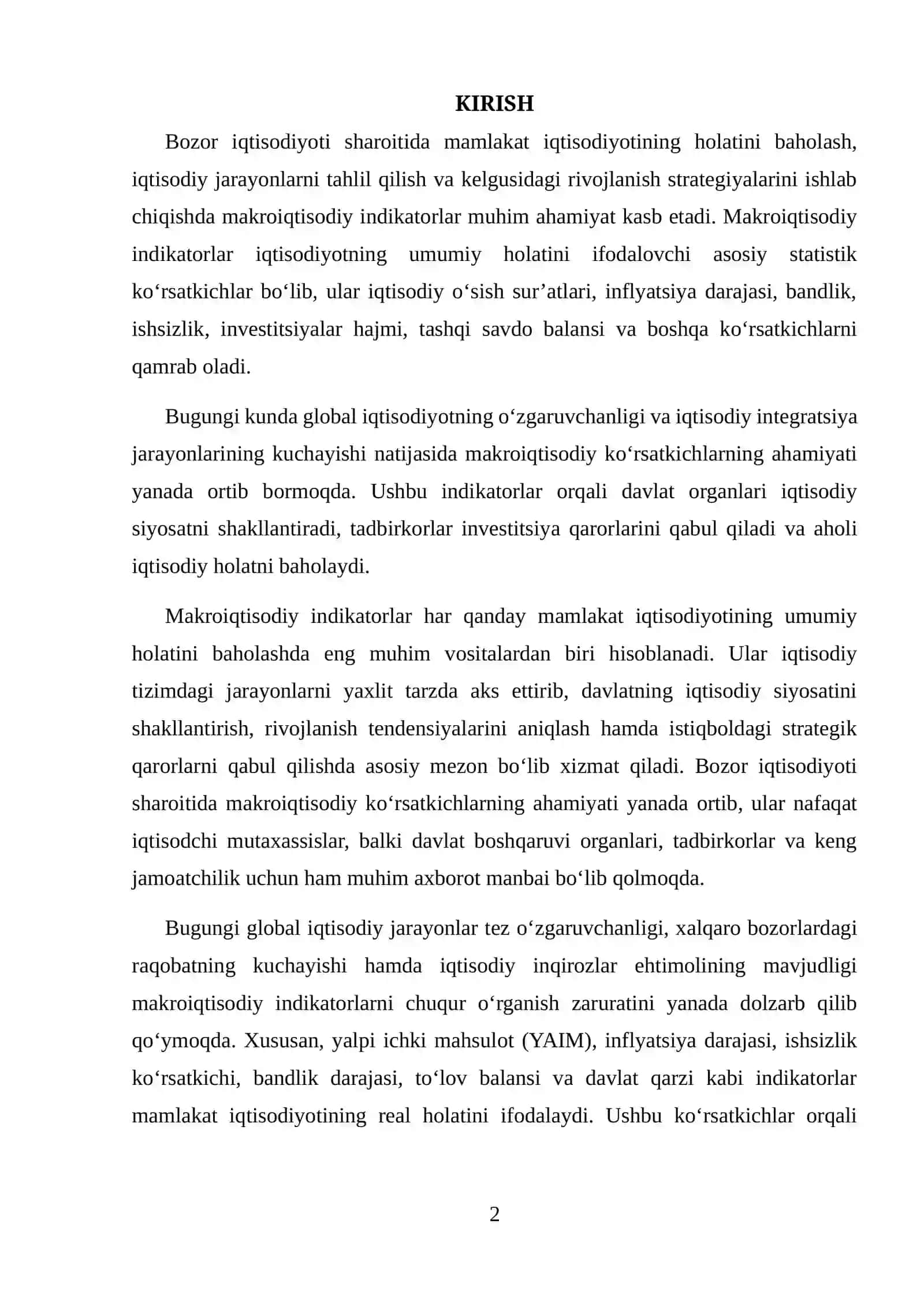 MAKROIQTISODIY INDIKATORLAR 2