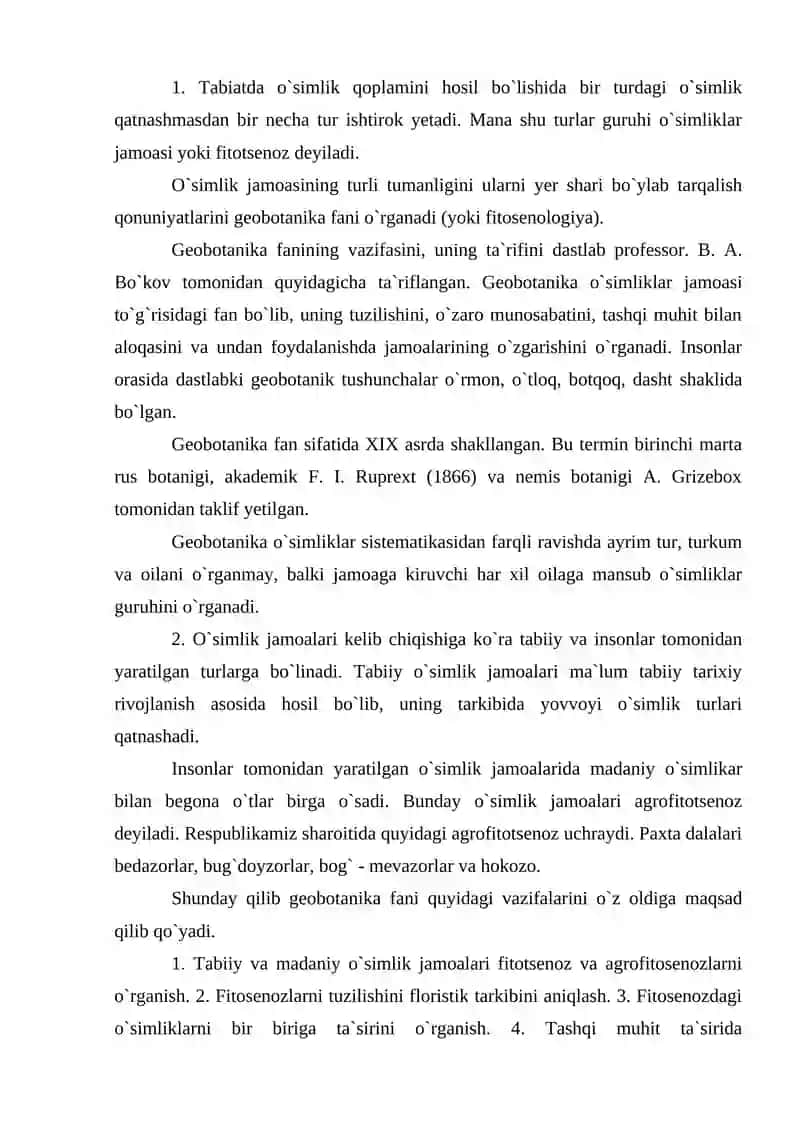 Geobotanika 2