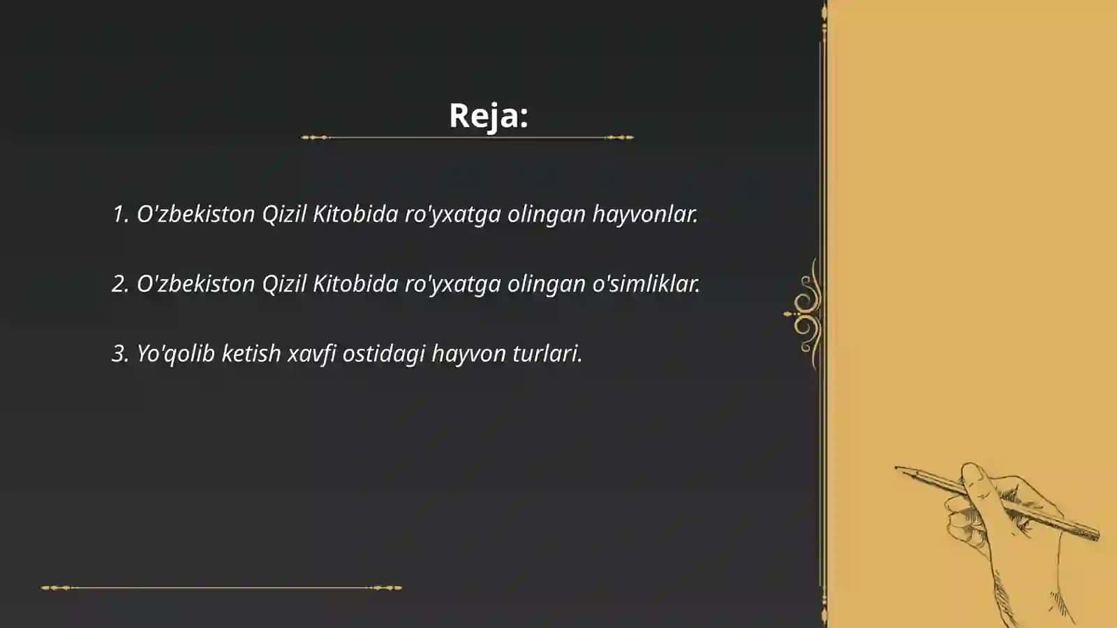 O'zbekiston Qizil Kitobi 2