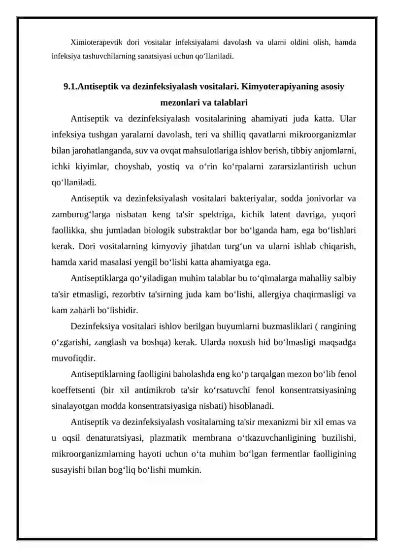 Mikroblarga qarshi vositalar 2