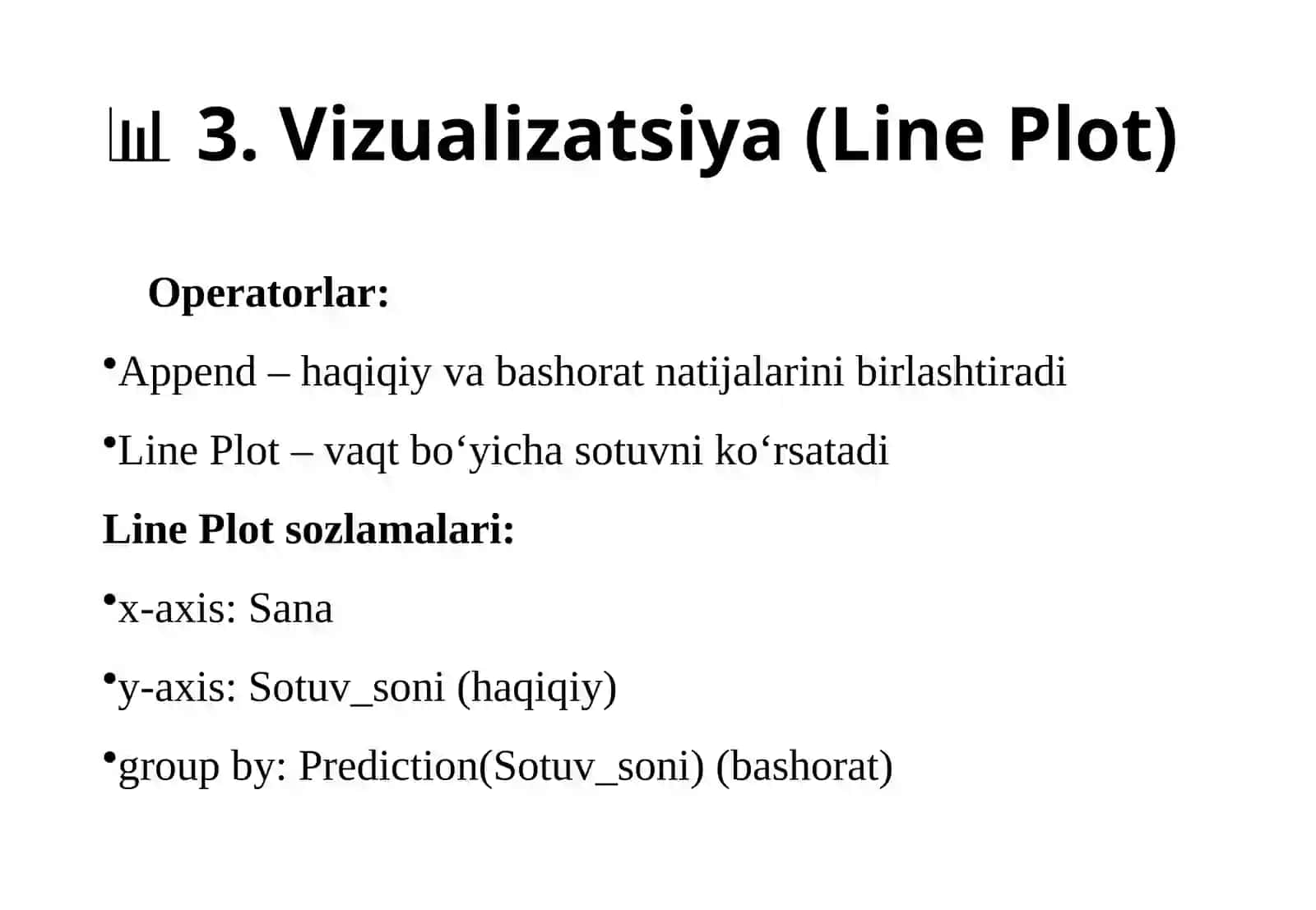 Prognozlash va vizualizatsiya misollar 2