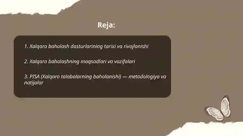 Xalqaro Baholash Dasturlari 2