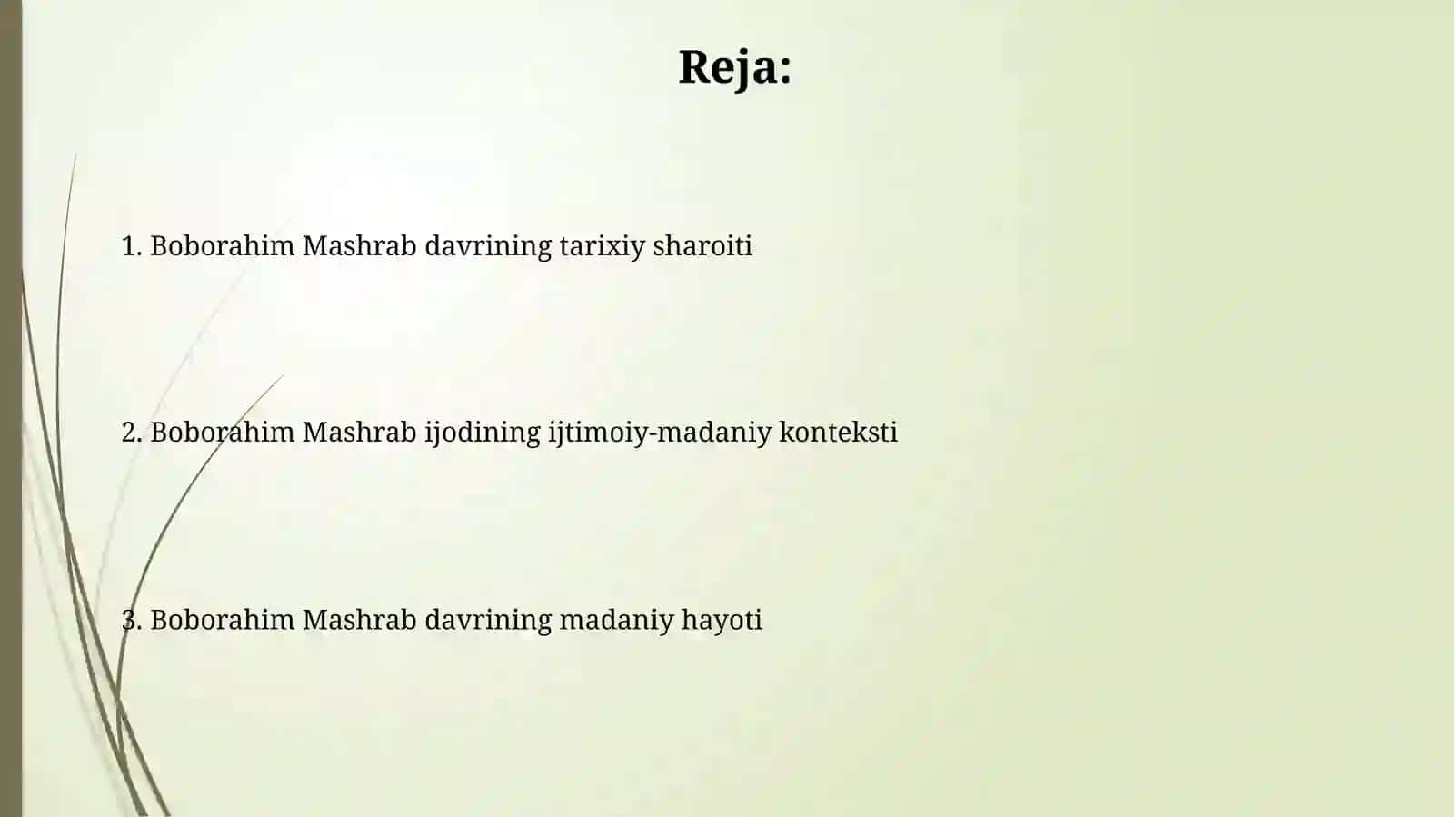 Boborahim Mashrab yashagan davr tarixiy va madaniy hayotida 2