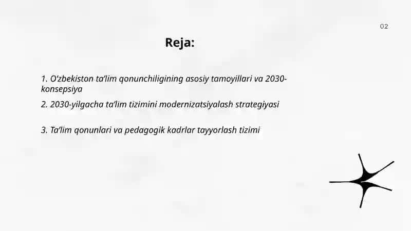 O‘zbekiston ta’lim tizimi: qonunlar va 2030-yilgacha rivojlantirish konsepsiyasi 2