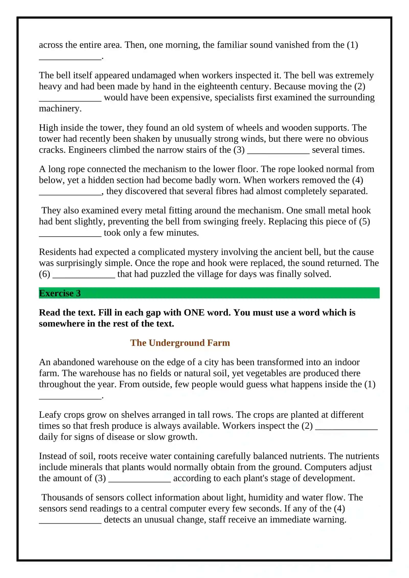 Reading Part1 (Advanced Tests-22) 2
