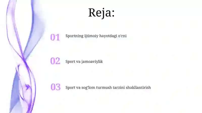 Sportning ijtimoiy hayotdagi oʻrni 2
