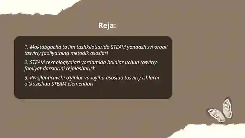 Maktabgacha ta'lim tashkilotlarida STEAM ta'lim texnologiyalari orqali tasviriy faoliyatni tashkil etish 2