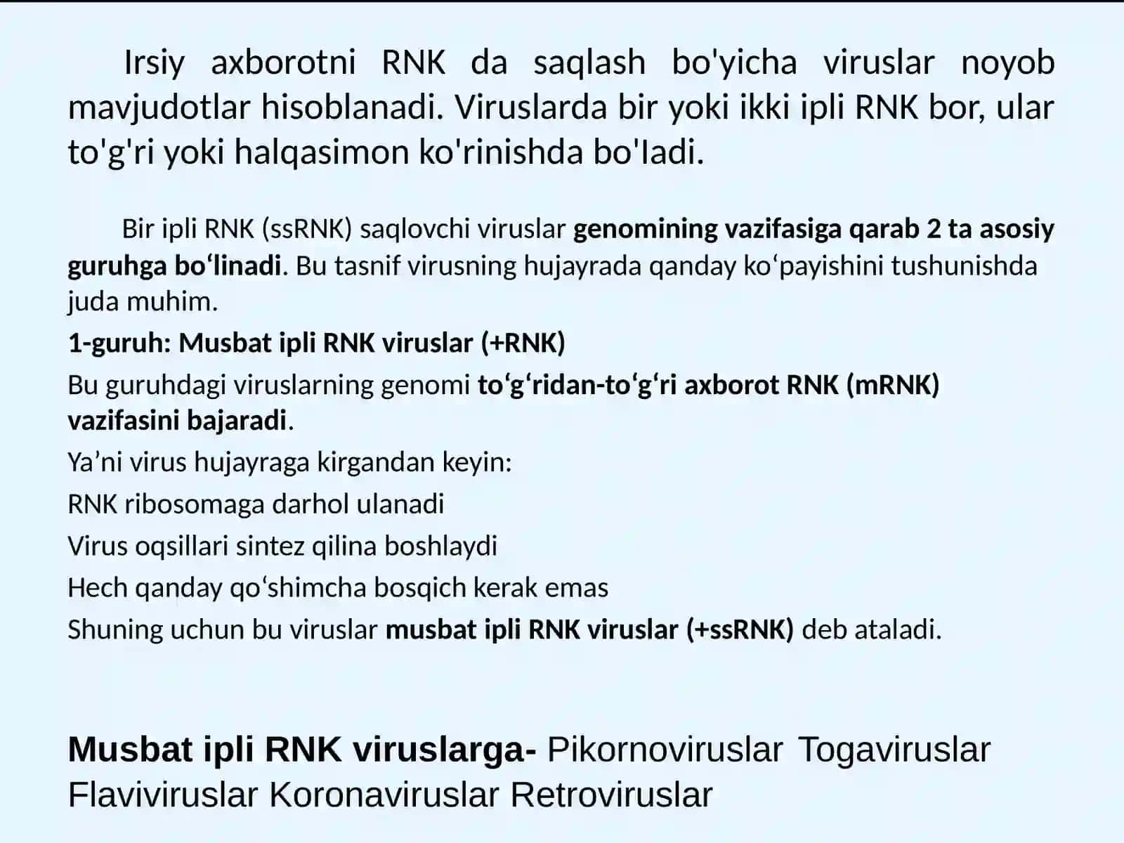 RNK saqlovchi viruslar 2