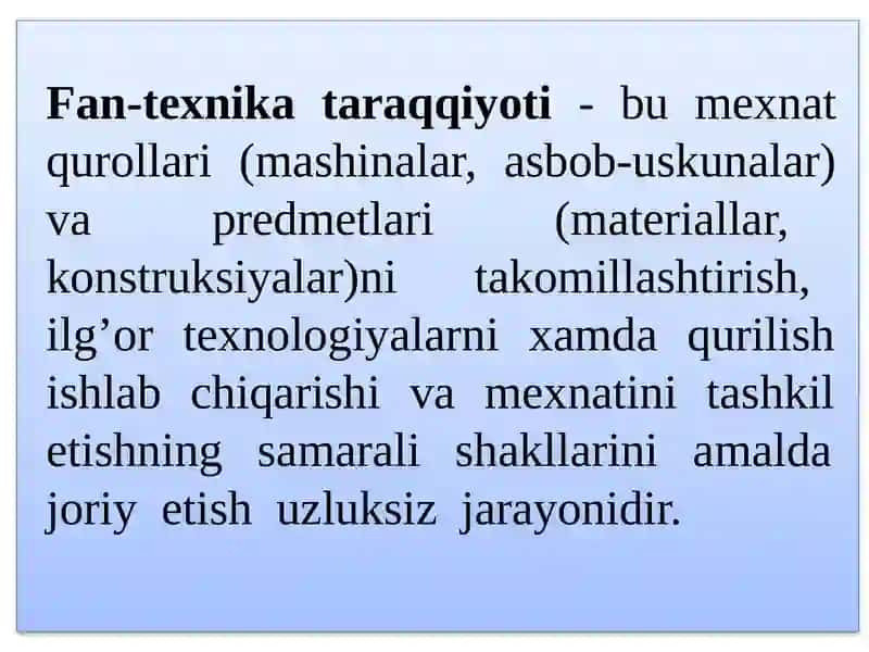 Ma’ruza: Qurilish ishlarini tashkil qilish 2