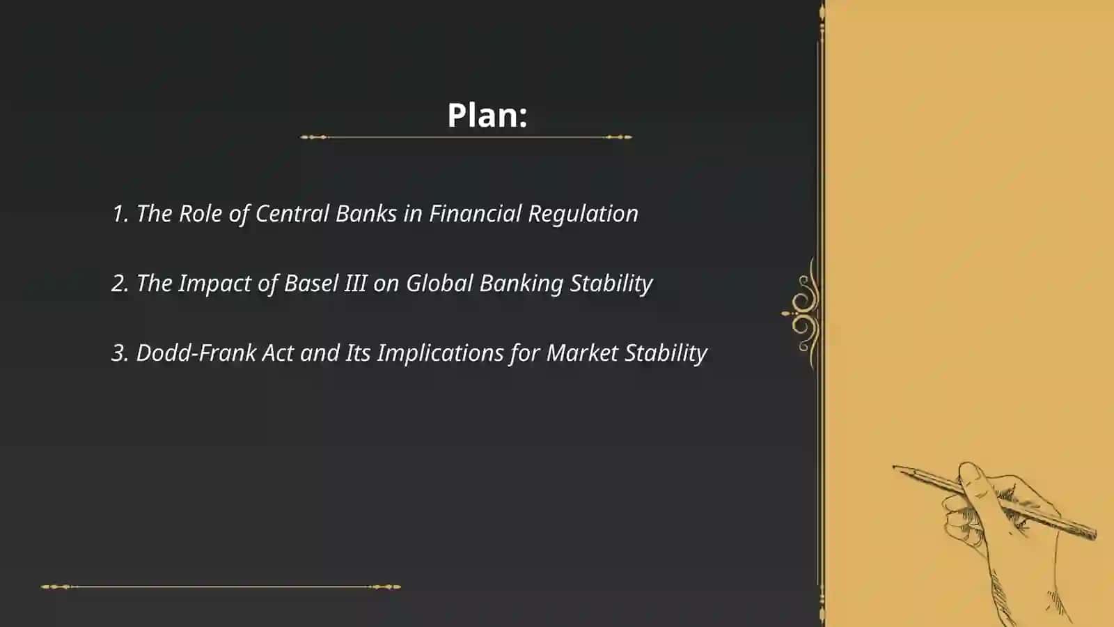 Financial Regulation and Market Stability 2