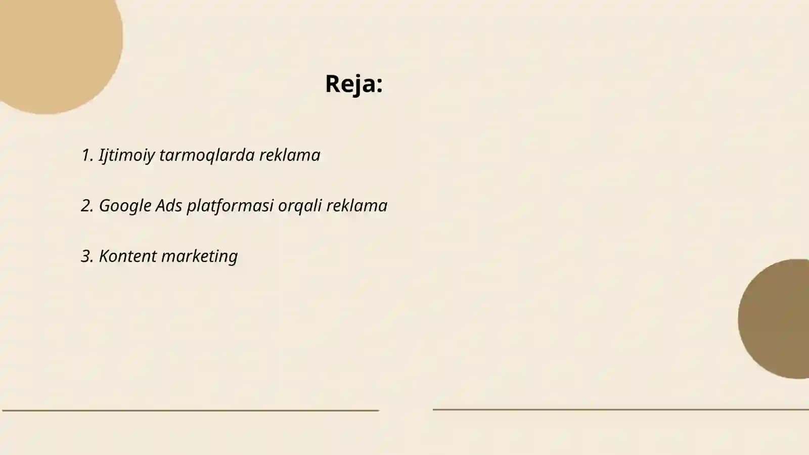 Internetda korxonani reklama qilish usullari 2