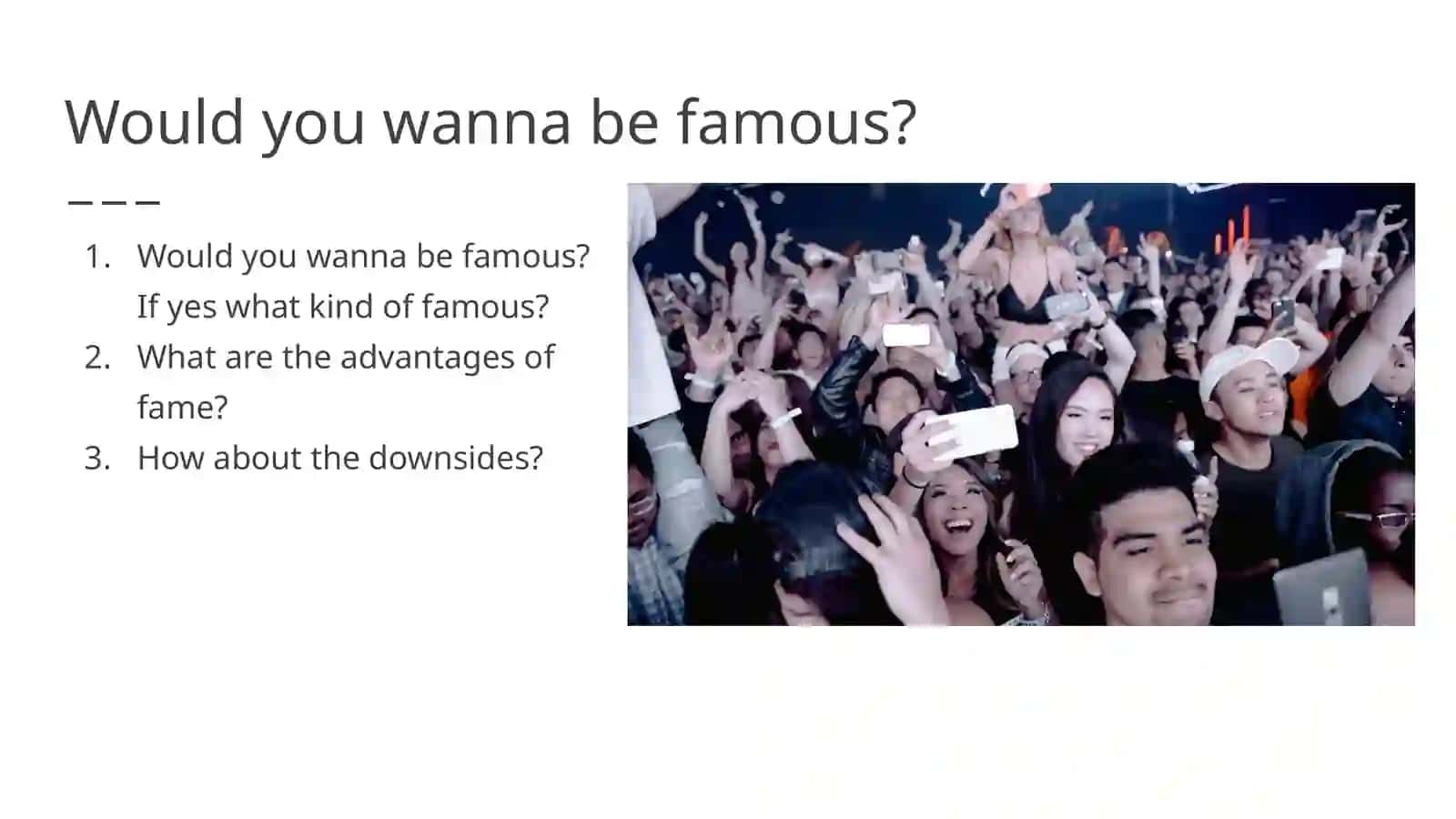 Fame and the media 2