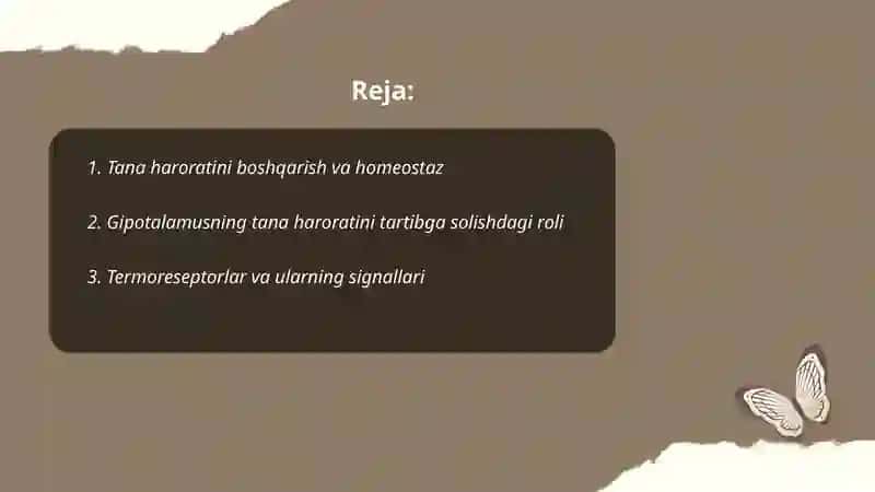 Tana haroratini boshqarish 2