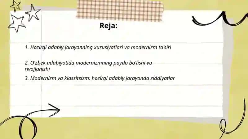 Hozirgi adabiy jarayon va modernizm 2