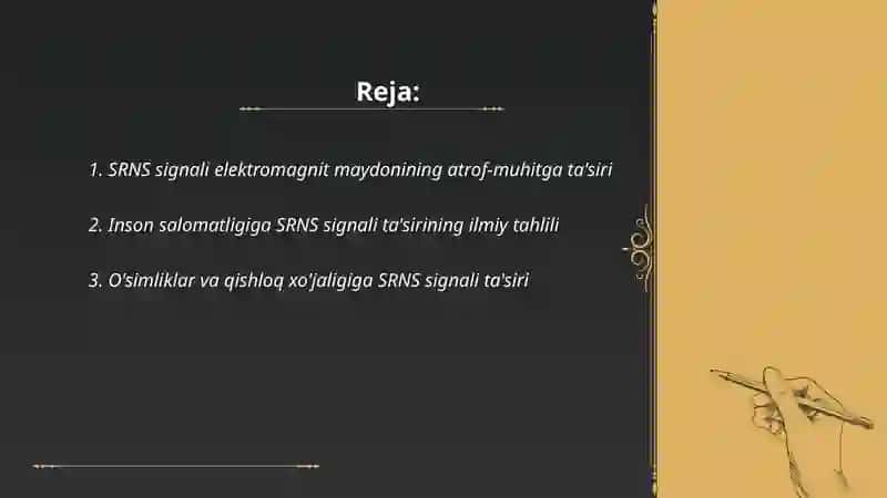 SRNS signali taqsimotining atrof-muxitga ta'siri 2