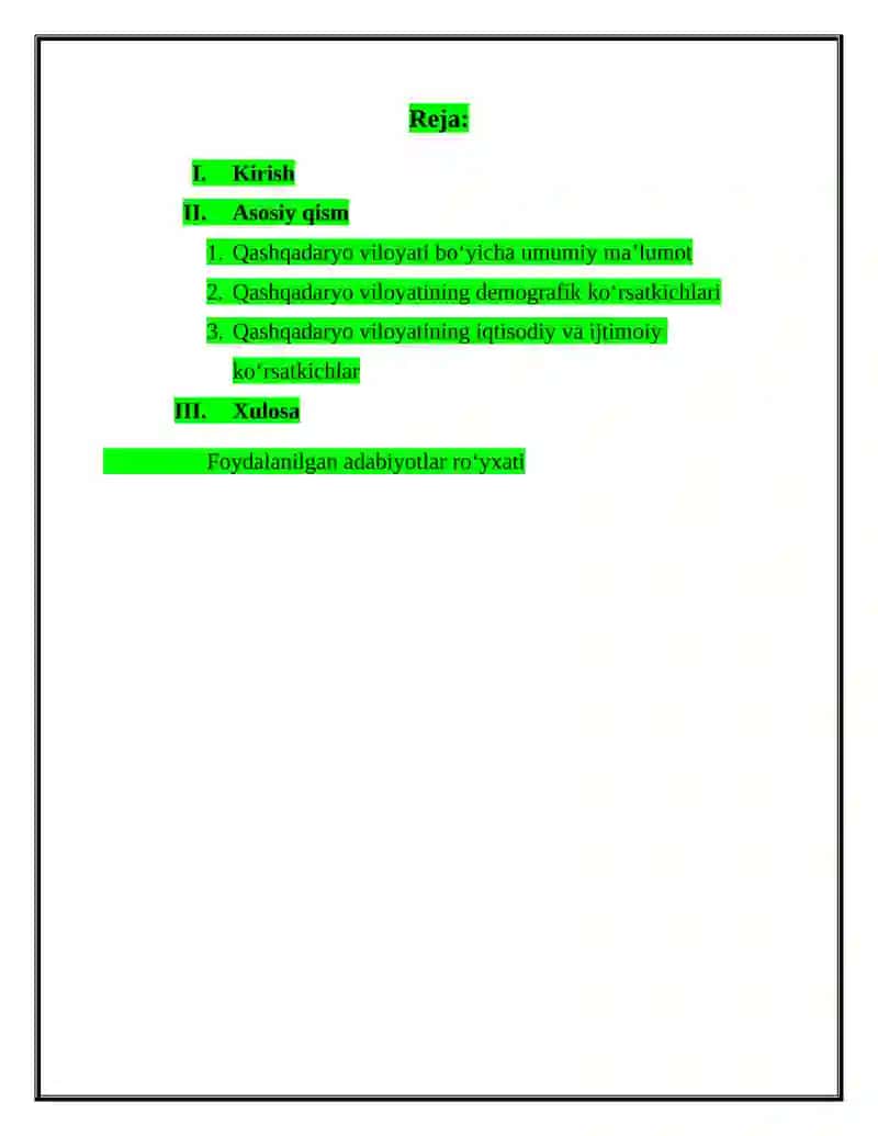 MUSTAQIL ISH №2 2