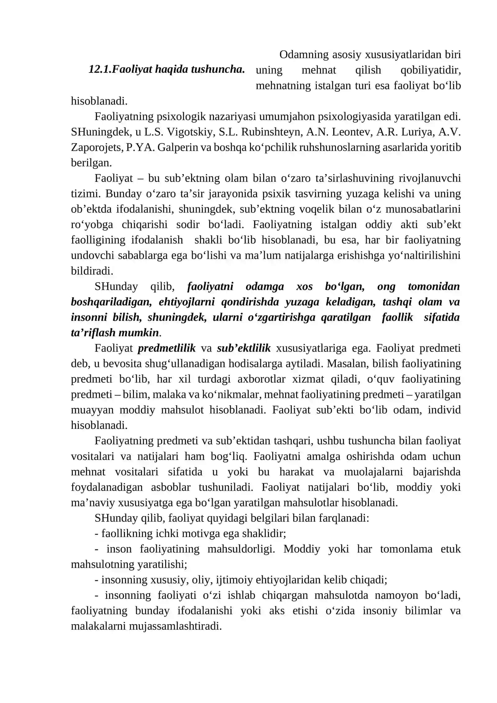 FAOLIYAT VA MOTIVATSIYA 2
