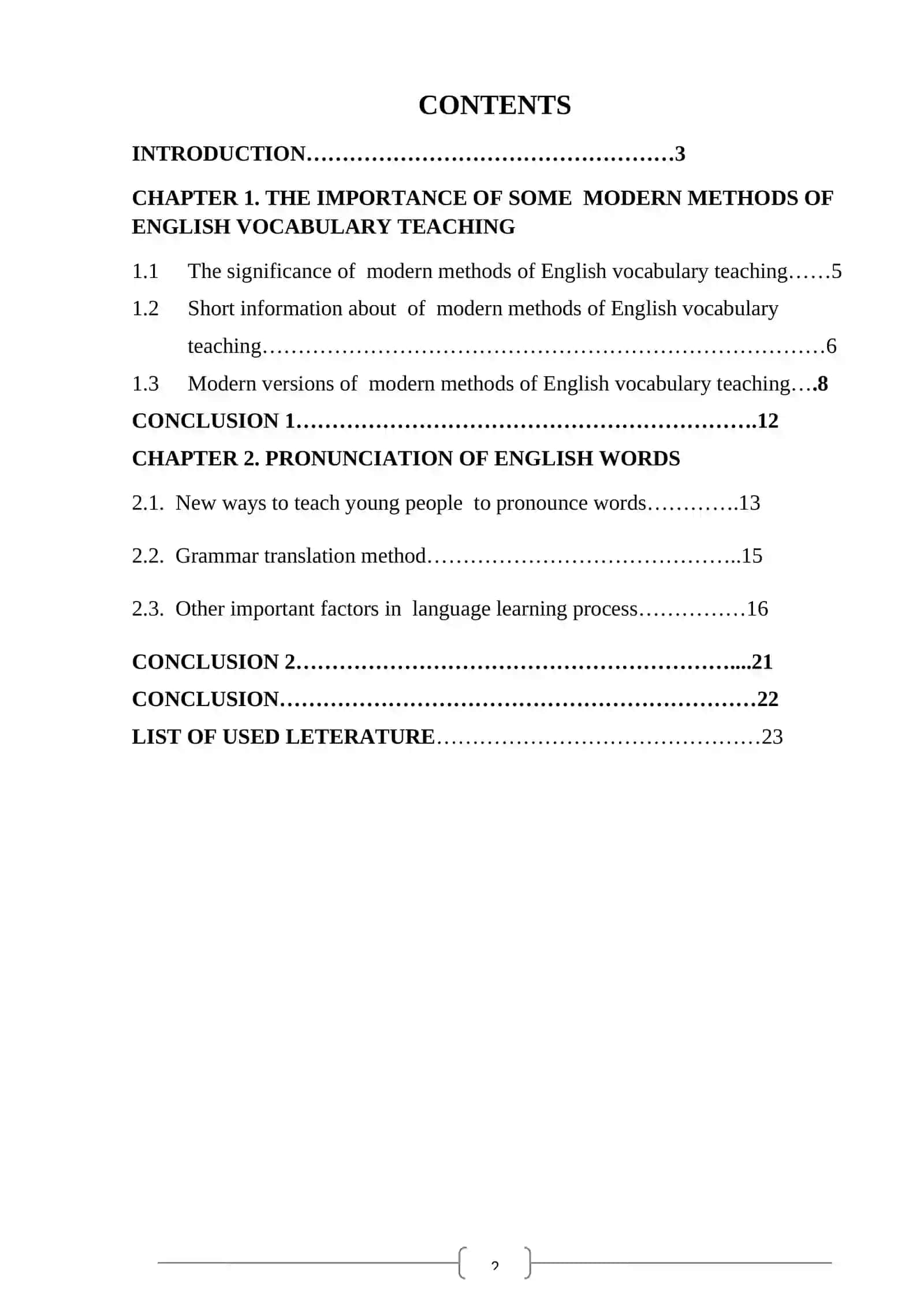 Importance of English Vocabulary Teaching Methods 2